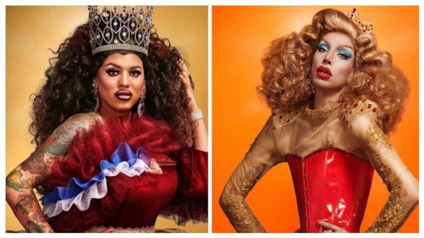 Viewing Holland Dragrace Dinner Party met Ma'MaQueen en Megan Schoonbrood